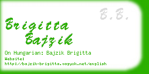 brigitta bajzik business card